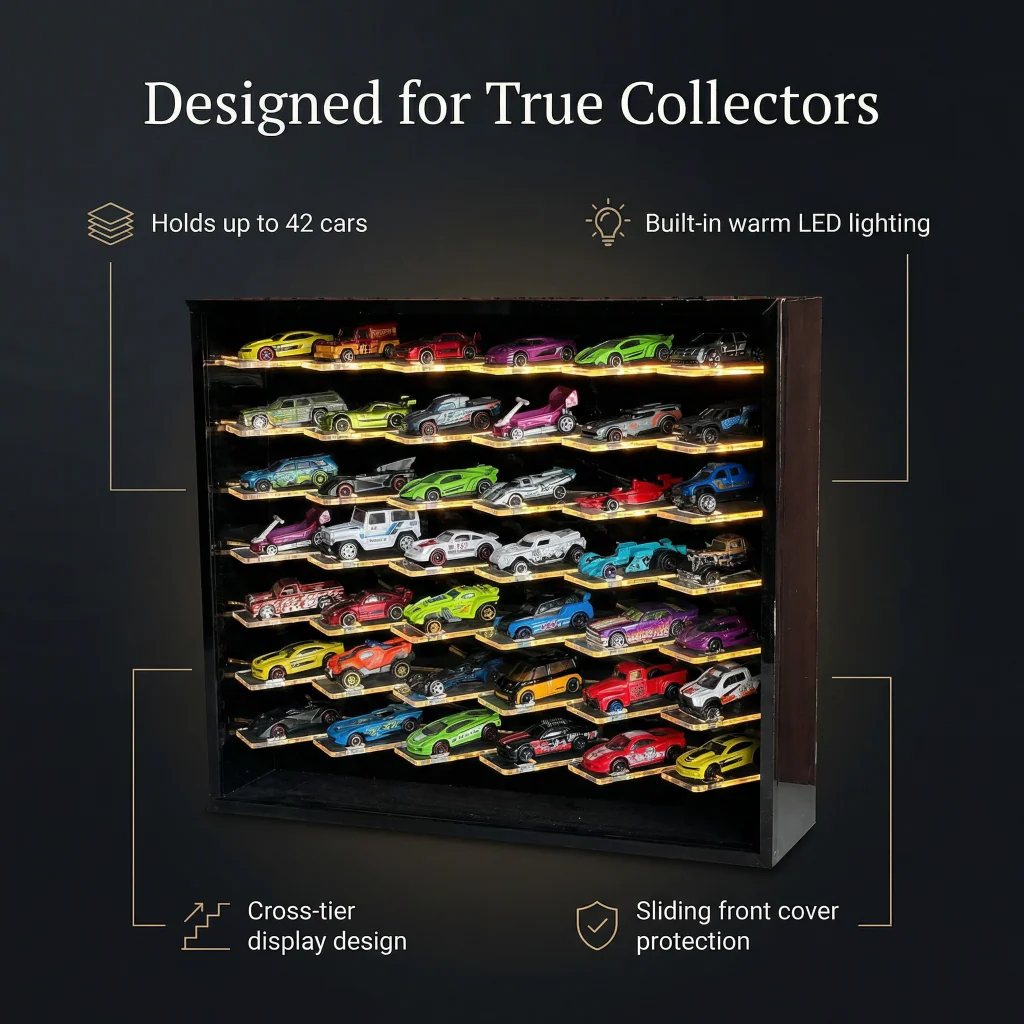 42 Cars Cross Display with Sliding Cover - Image 2