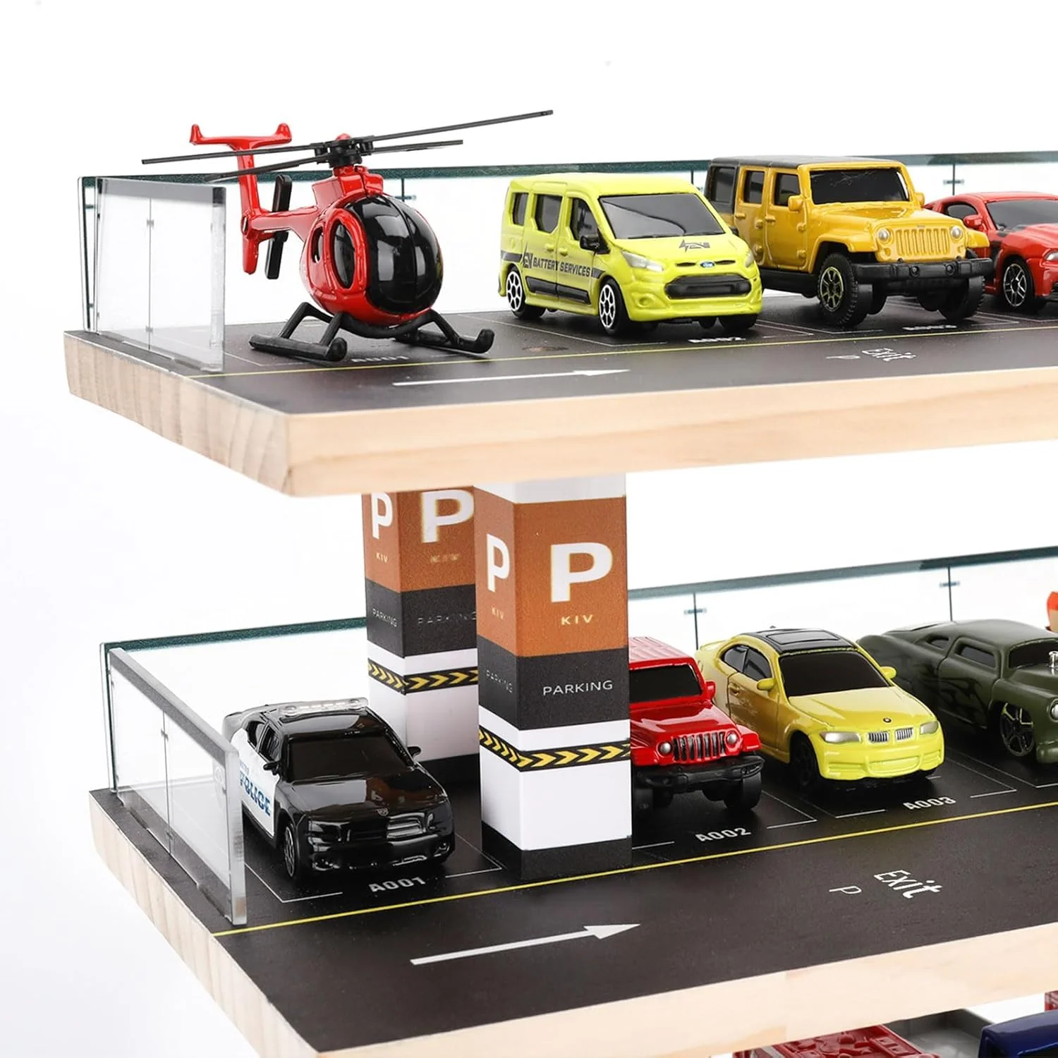 Toy Car 4-Level Parking Garage Playset (Without Cars) - Image 5